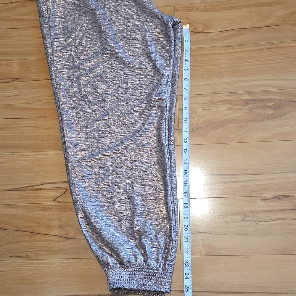 Anthropologie Melora Metallic Rose Gold Jogger Pants size medium NWT - Picture 11 of 14